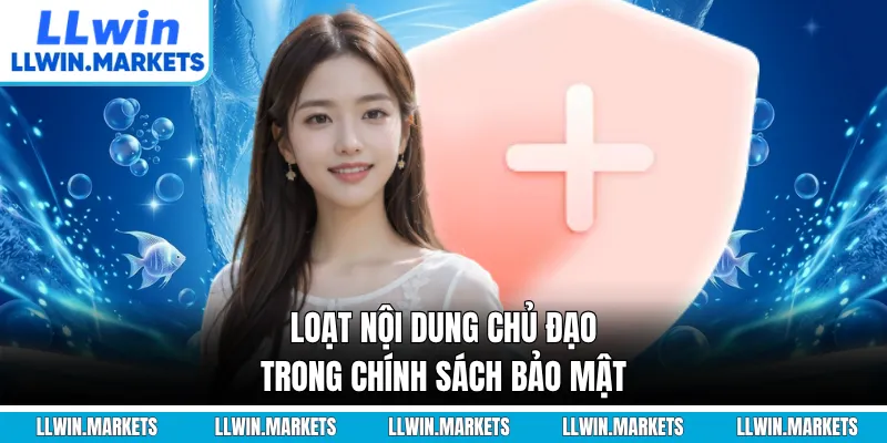 Loạt nội dung chủ đạo trong chính sách bảo mật